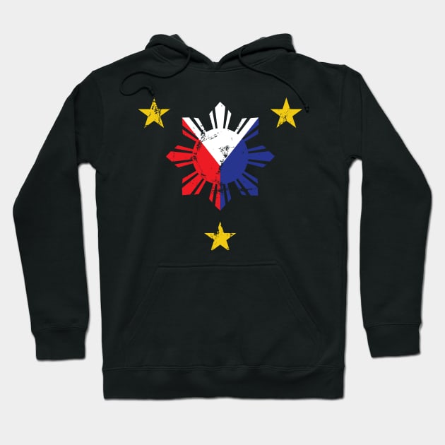 Philippine Flag Pinoy Pride Filipino American Love of Country Philippines USA Design Gift Idea Hoodie by c1337s